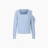 EGOIST Shoulder Slit Ribbon Detail Knit Pullover  Es1kl163 