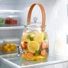 Dispenser per Bevande con Rubinetto Corpo Trasparente Brocca da Frigorifero PP per Alimenti Grande Caraffa per Acqua per Casa, Festa
