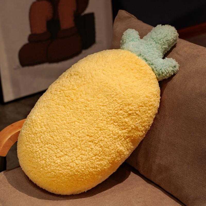 Pluche Speelgoed in Fruitvorm Zacht Perzik Cactus Creatief Kussen Aubergine Zitbank Stoel Kussen Voor Cadeau Huisdecoratie
