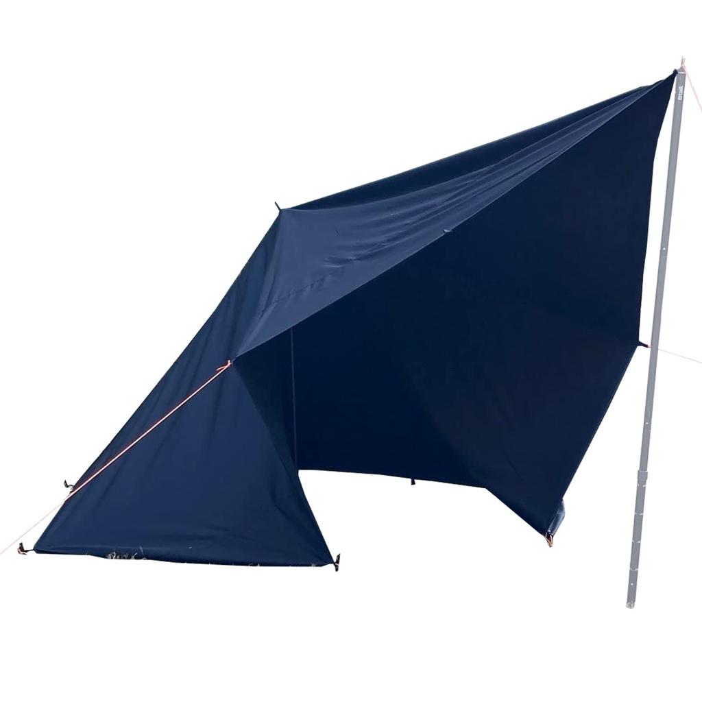 8tail Tarp God Tarp 4 X 4m TC Material Square Tarp Polycotton Bonfire Allowed Loops and Special Waterproof Tape Twisted Loop 500mm Water Pressure