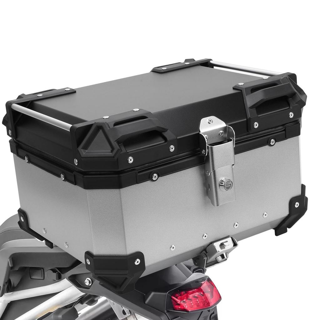 32L Motorcycle Top Box with Lock Quick Release Fit Water Resistant Motorcycle Luggage Top Case