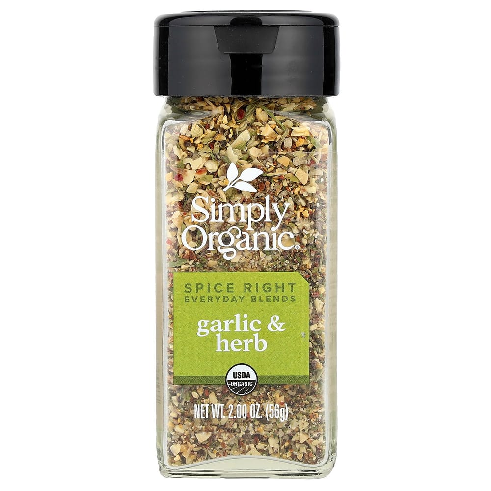 Simply Organic Spice Lite Everyday Blend Garlic Herb 56g (2.0 Oz)