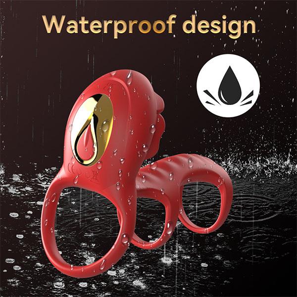 Rose Vibrating Cock Ring Adult Sex Toys with Clitoral G Spot Stimulation, Pleasure Penis Ring Vibrator Couple Sex Toys for Men Women Erection Sex