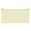 Seat Cushion SOEST 100percent  Polyester Cream 120 x 60 x 15 cm