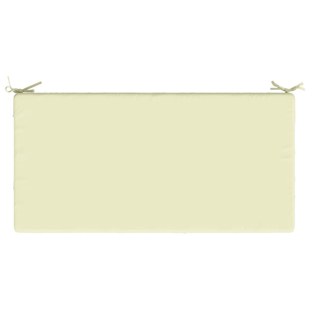 Seat Cushion SOEST 100percent Polyester Cream 120 x 60 x 15 cm