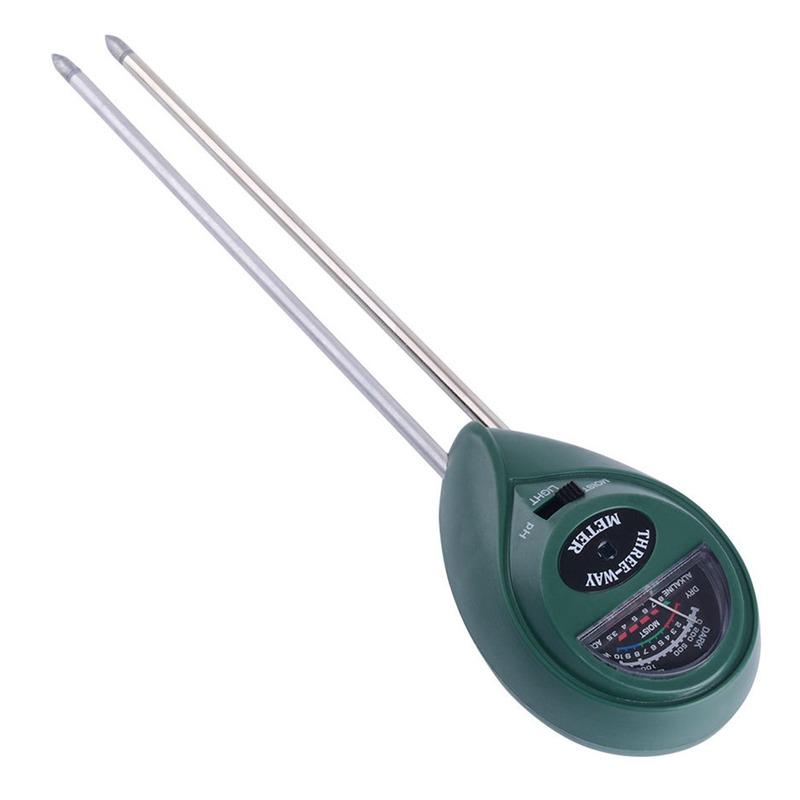 3 in 1 Soil PH Water Moisture Meter Acidity Humidity Sunlight Garden Plants Flowers Moist Tester Instrument Tool