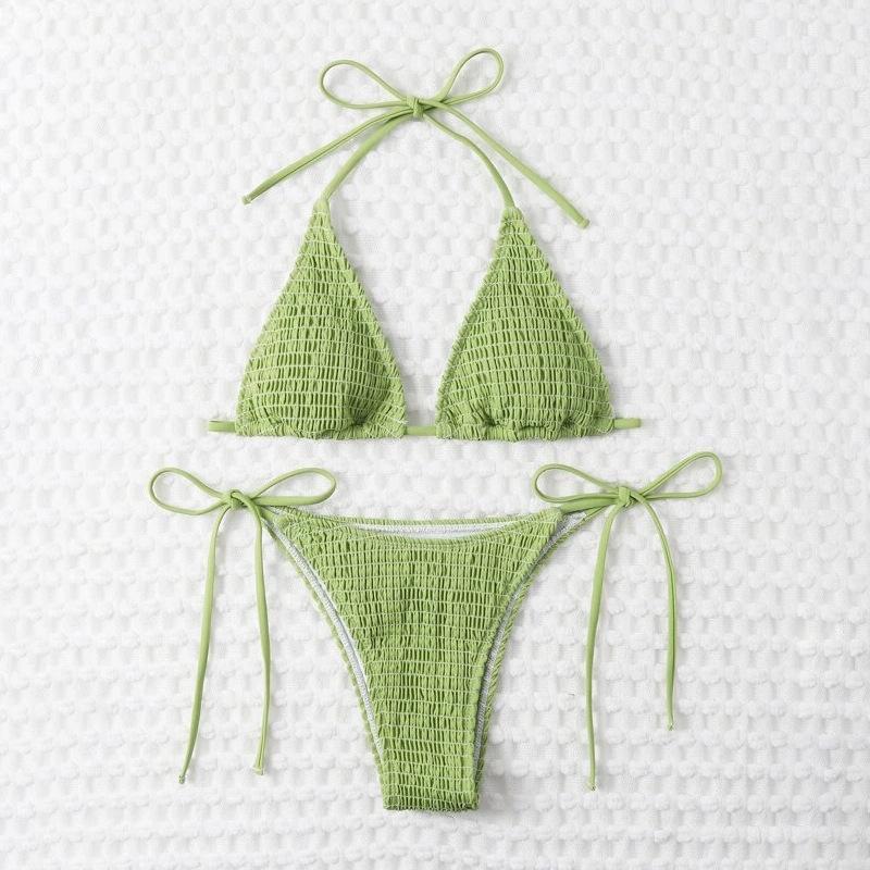 TS JYL-BK104 Fresh Print Bikini, Alluring Two-Piece Swimwear For Beach S