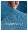 Plush Jacquard Skirted Sofa Cover, Elastic All-Season Fit, Dustproof Cushion Protector