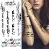 Adesivi per tatuaggi simbolo infinito per donne Versetto femminile Farfalla ECG Croce Tatuaggi temporanei infiniti Tatoo finto impermeabile