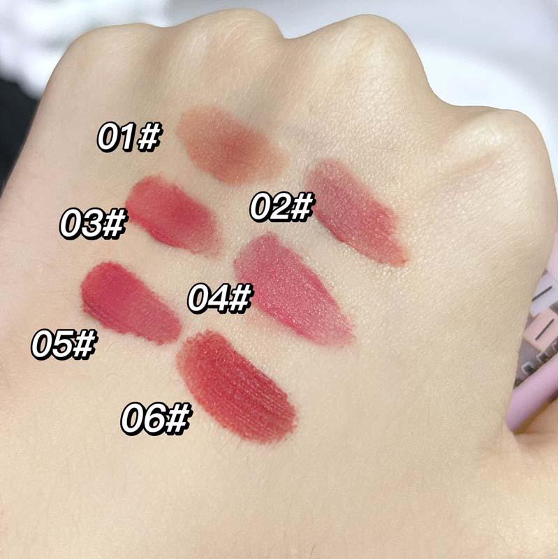 Toot Dodo Happy Xiu Cat Velvet Matte Lip Glaze - Non-Transfer, Whitening Milk Cream Lip Mud 