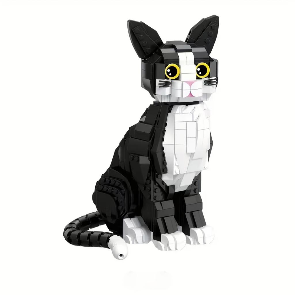 Cat Milk Building Block Assembly Set Animal Series Building Block Model Ornaments Gift For Enthusiasts For Desktop Collection Birthday Gift