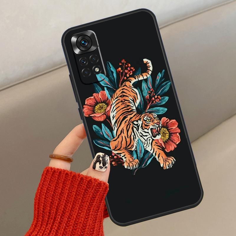 Fashion Animal Tiger Art Case For Xiaomi Redmi Note 14 13 12 11 10 15 Pro Plus Cover For Redmi 15 15C 12C 10C 13C 14C