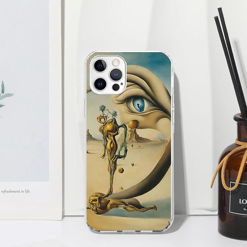 Salvador Dali Art Phone Case For Iphone 17 Air 16 15 Plus 16E 14 Pro Max 13 Mini 12 11 7 8 SE Fundas Soft Back Cover 17 Air 16 1