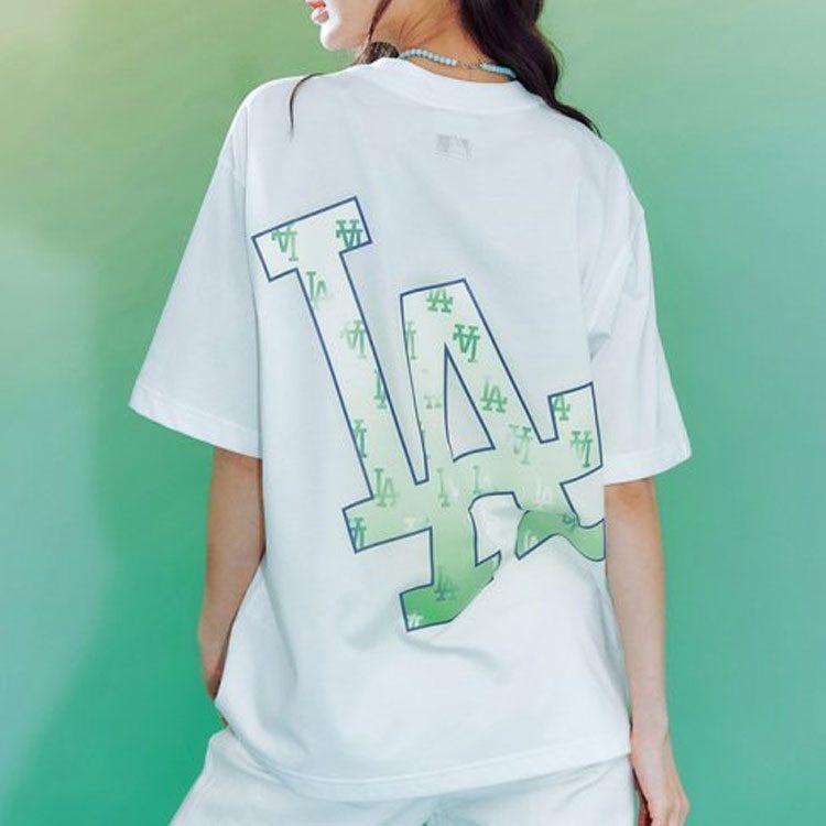 MLB Los Angeles Dodgers T Shirts Unisex White Crew Neck Moderate 3ATSM0633-07WHS