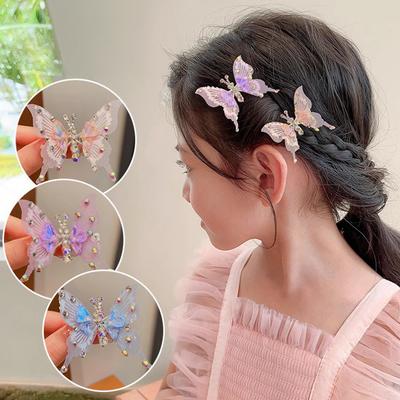 Kamínková motýlí sponka do vlasů trojrozměrná živá pohyblivá křídla krásná ofina sponka do vlasů pokrývka hlavy doplňky pro styling vlasů