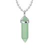 Collar Colgante Hexagonal de Cristal de Piedra Natural - Joyería de Cadena para Clavícula Multicolor