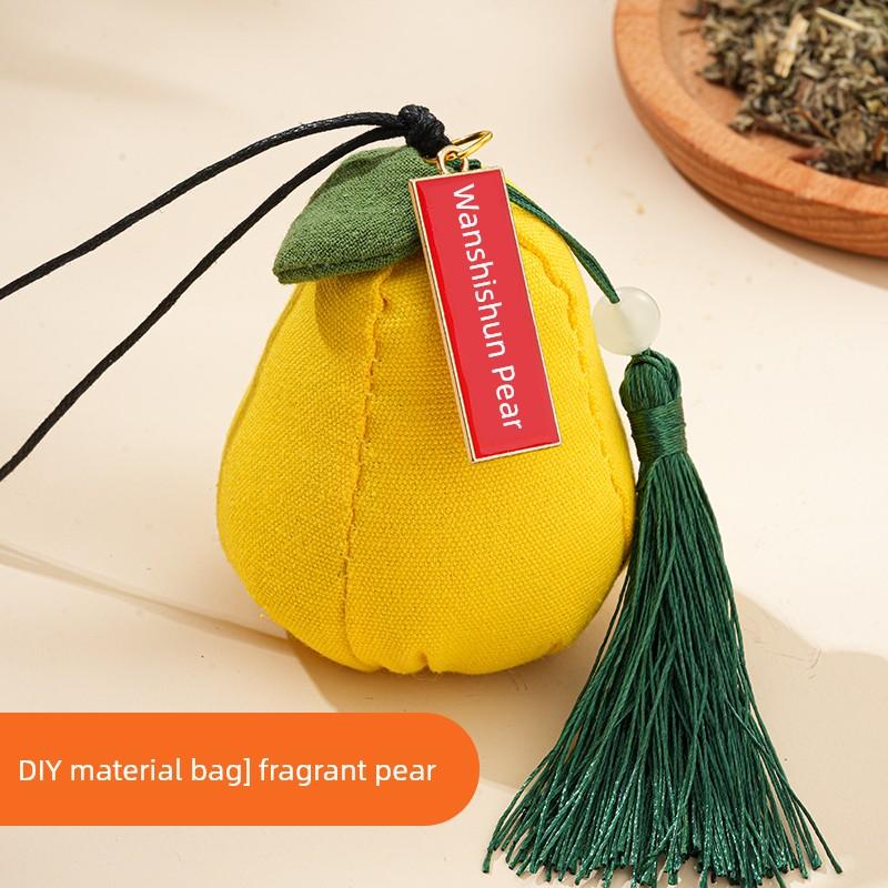 Sachet Perfume Bag Handmade DIY Material Package Persimmon Lucky Persimmon Argy Wormwood Mosquito Repellent Pendant Gift Sachet Dragon Boat Festival