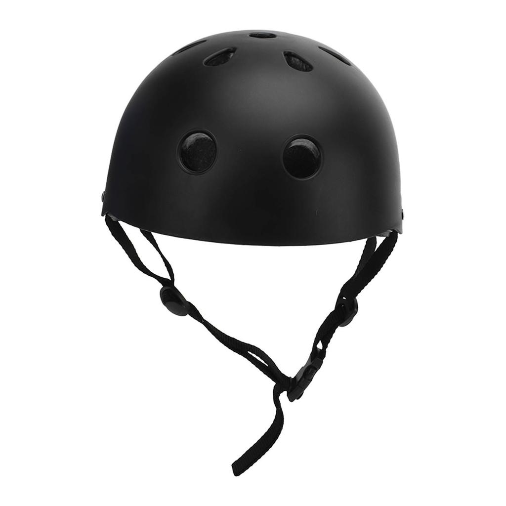 Skateboard Radfahren Helm ABS EPS Verstellbar Elektroroller Sicherheitshelm für Kinder Schwarz L