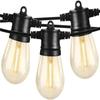 Waterproof LED Edison Bulb String Lights with Remote Control - Decorative Filament Globe for Patio, Tent, Camping, and Holidays