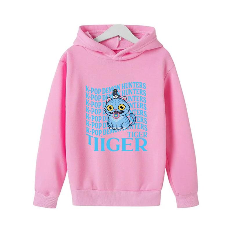 KPop Demon Hunters Huntrix Boys Hoodies Girl Fashion Hoodie Children Casual Pullovers Sweaters Long Sleeves Kids Autumn Clothes