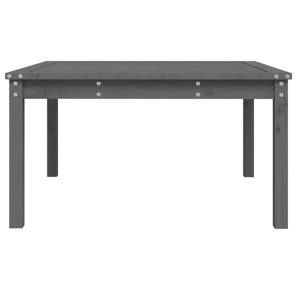 VidaXL Gartentisch Grau 82,5x82,5x45 cm Massivholz Kiefer