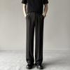 High-end business pants loose straight Korean version trendy high-quality thin drape men's casual suit long pants