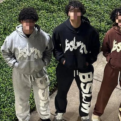 European and American Autumn and Winter Personalized Street Style High Street Hip-hop Letter Embroidery Hoodie Unisex