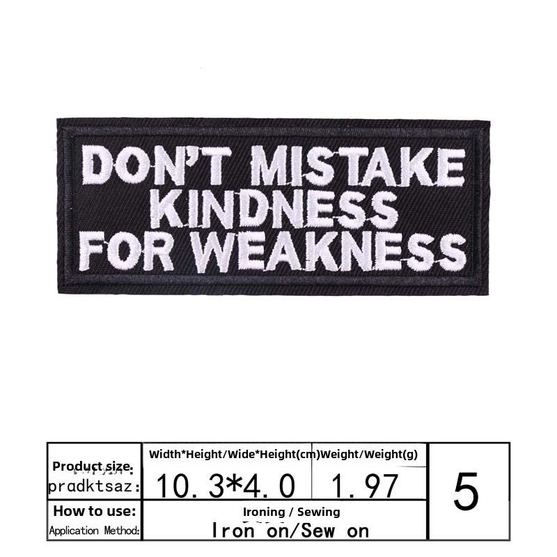 «Модная вышитая нашивка на ткани с английским текстом для самостоятельного украшения одежды»