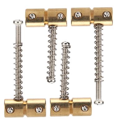 4 Stück Bass Saitenreiter 4?String Messing Brücken Set Kit Zubehör Ersatz für Elektrisch