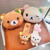Rilakkuma Korilakkuma Headrests Car Neck Pillows Teddy Bear Peluche Pillows Car Interior Pillows Driving Seat Waist Pillows