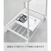 Yamazaki Dust Wagon 45L 2-Compartment White W52xD44xH60cm