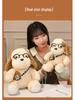 Cute Cartoon Egg Tart Puppy Plush with Glasses - Children's Companion Doll Gift