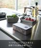 Yamazaki Airtight Storage x x for Condiments and Tea Product Number 5523 (Yamazaki) Wide, Black, Valve-Equipped, Container, Approx. W18.4 D9.2 H5cm,