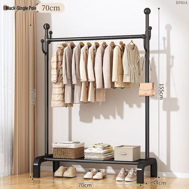 Multifunctional Floor-Standing Coat Rack and Clothes Dryer for Indoor Storage