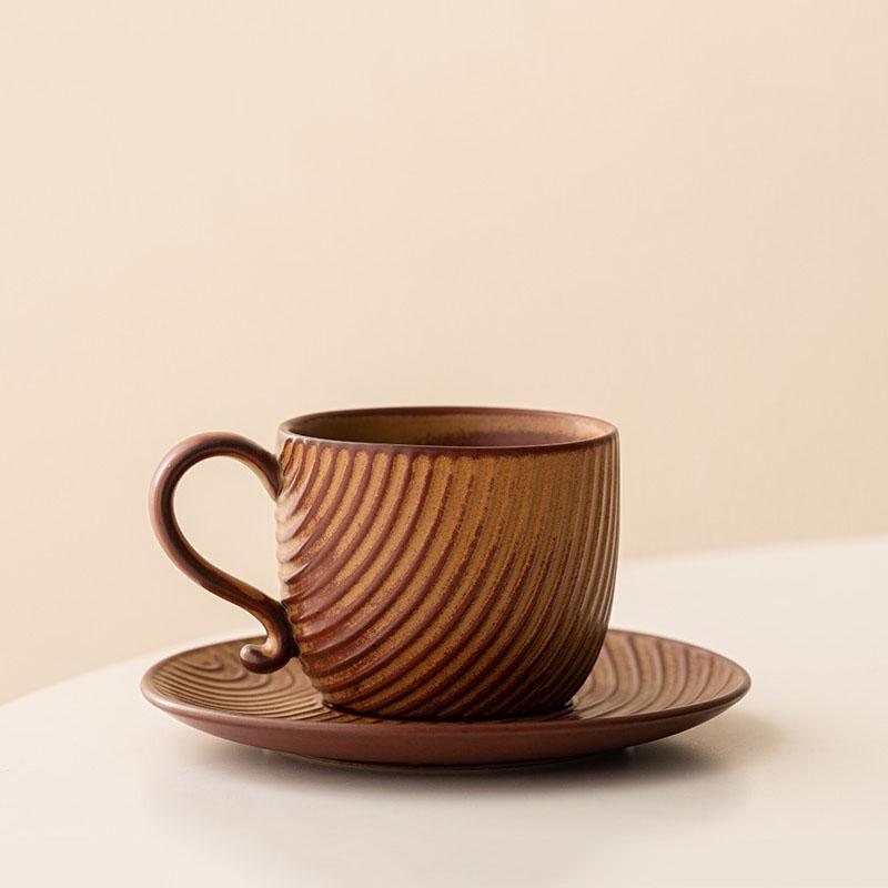 Japanese Retro Ceramic Coffee Cup High Beauty  Mug Milk Cup Juice Beverage Cup Household Breakfast Cups Tea Cups Water Cups