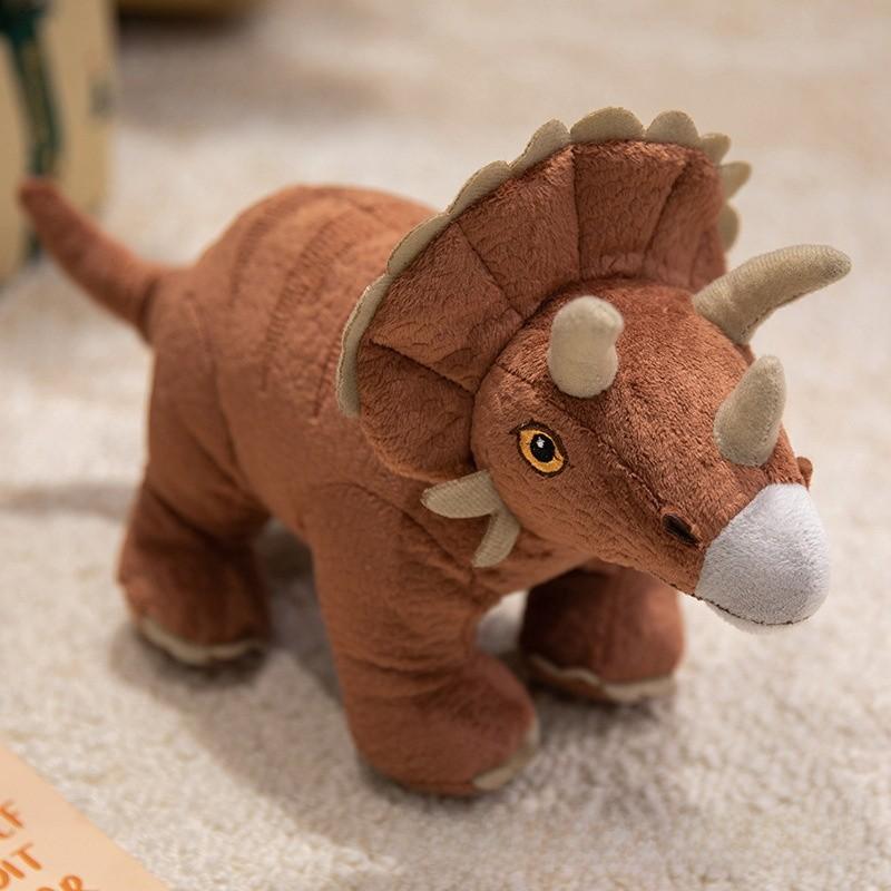 Coleção de Pelúcias de Dinossauro Braquiossauro Velociraptor Com Algodão PP Confortável Para Crianças