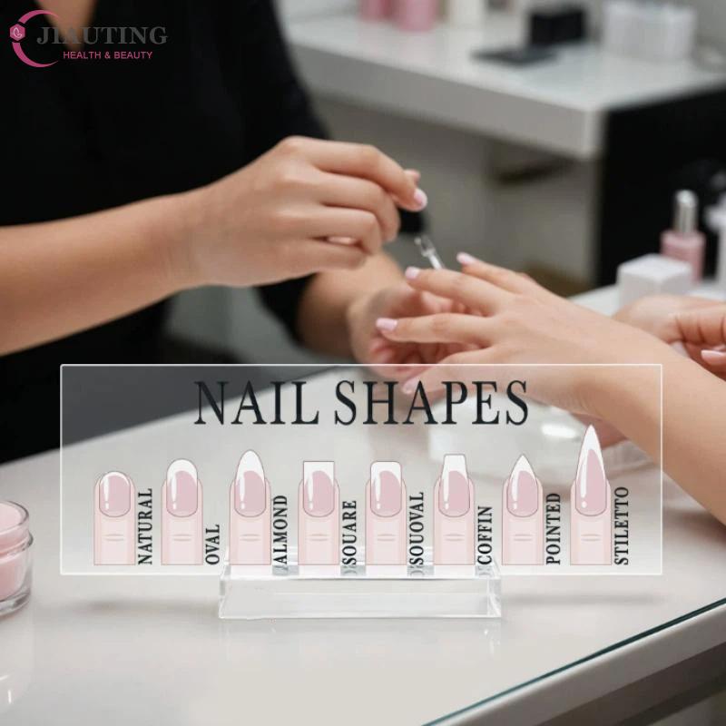Nail Shapes Nail Tip Display Board Advice Board Acrylic Nail Shape Guide False Nail Showing Holder Nail Salon Display Counter