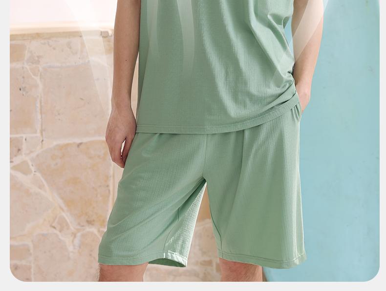 Xuan Liang Men's Sleepwear Summer Modal Cotton Tank Top Shorts Casual Outable Large Cool Home Furnishing Set
