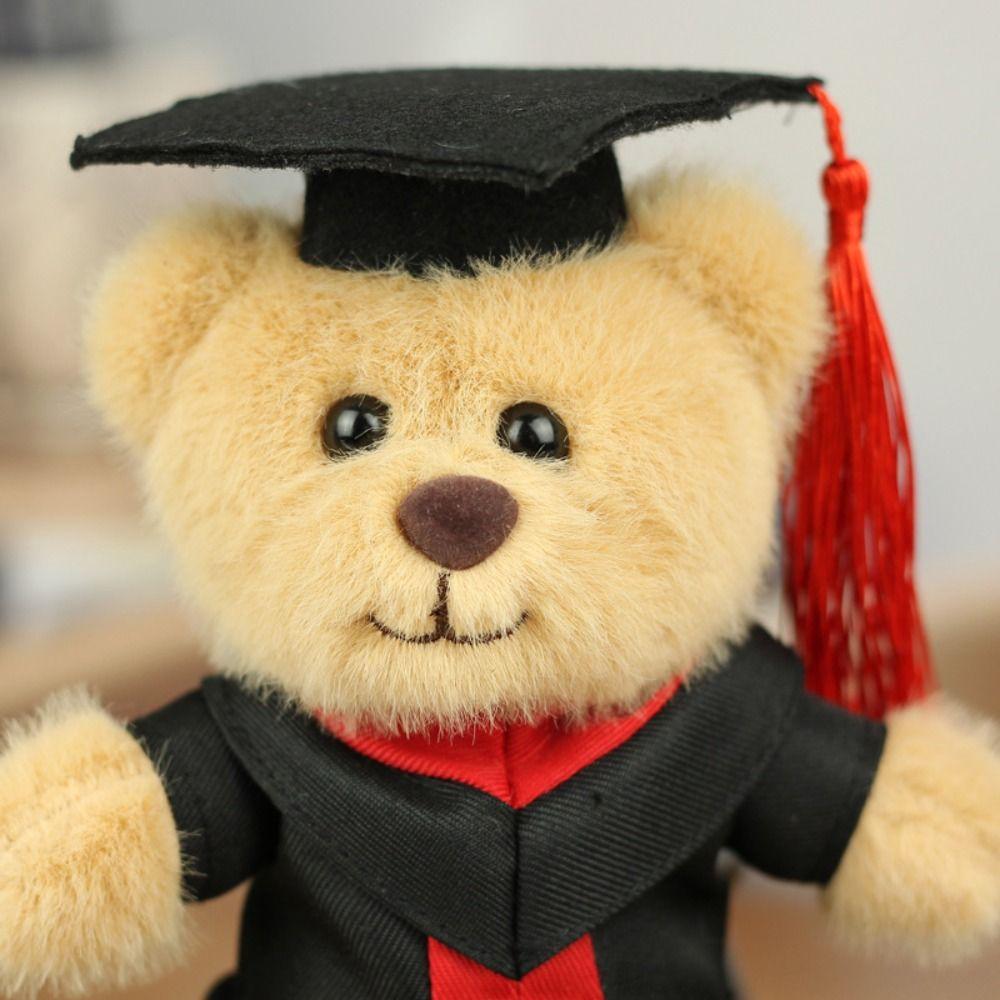 Pp Cotton Graduation Bear Doll With Doctor Hat Bear Animal Keychain  Boys Girls