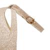 Ankle Strap High Heels Sexy Women Pumps Shiny Sequin Cloth Thick Platform Ladies Party Shoes Buckle Hollow Out Purple