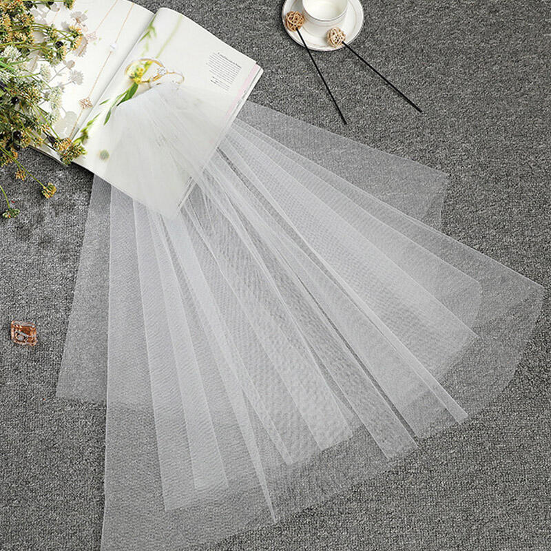2-layer Veil Self-wedding Prop Veil Short DD-12374
