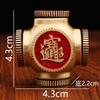 Brass Stamped Red Oil Small Six-sided Turn Daily Gold Safety Joy Tool Wind Creative Rotatable Gadget