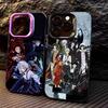 HOT Animer B-Bungou Stray Dogs Phone Case For iPhone17,16,15,14,13,12,11 Plus,Pro Max Colored Silver Plated Inside Cover