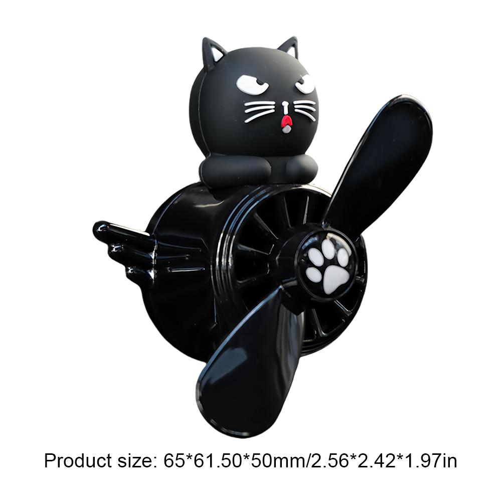 Car Decoration Incense Dispenser Pilot Rotating Propeller Air Outlet Car Ornaments Aroma Diffuser Cartoon Cute Accessories