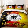 Germany national football team Custom Name 3pc set Perfect for bedroom use Comfortable bedding set includes a duvet cover and two pillowcases Ideal bi