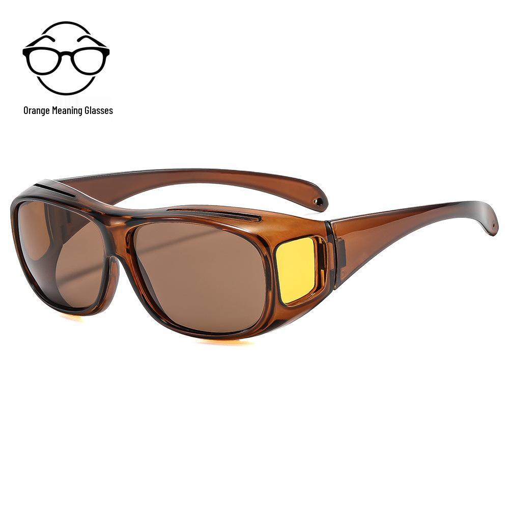 Unisex Night Vision Outdoor Sports Cycling Sunglasses with Yellow Lenses