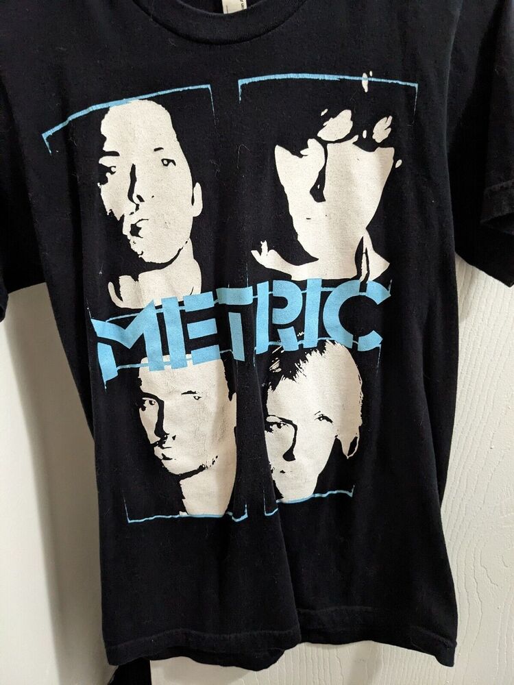 NEW Metric Rock Band Tour Black T Shirt Size S-5XL Unisex T-Shirt L