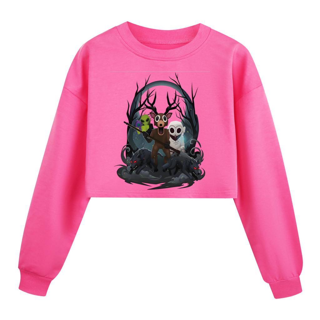 

Детский Девочки 99 Ночей в Лесу Принт Повседневный С Длинными Рукавами Круглый Вырез Толстовка Топ 170cm розы красного