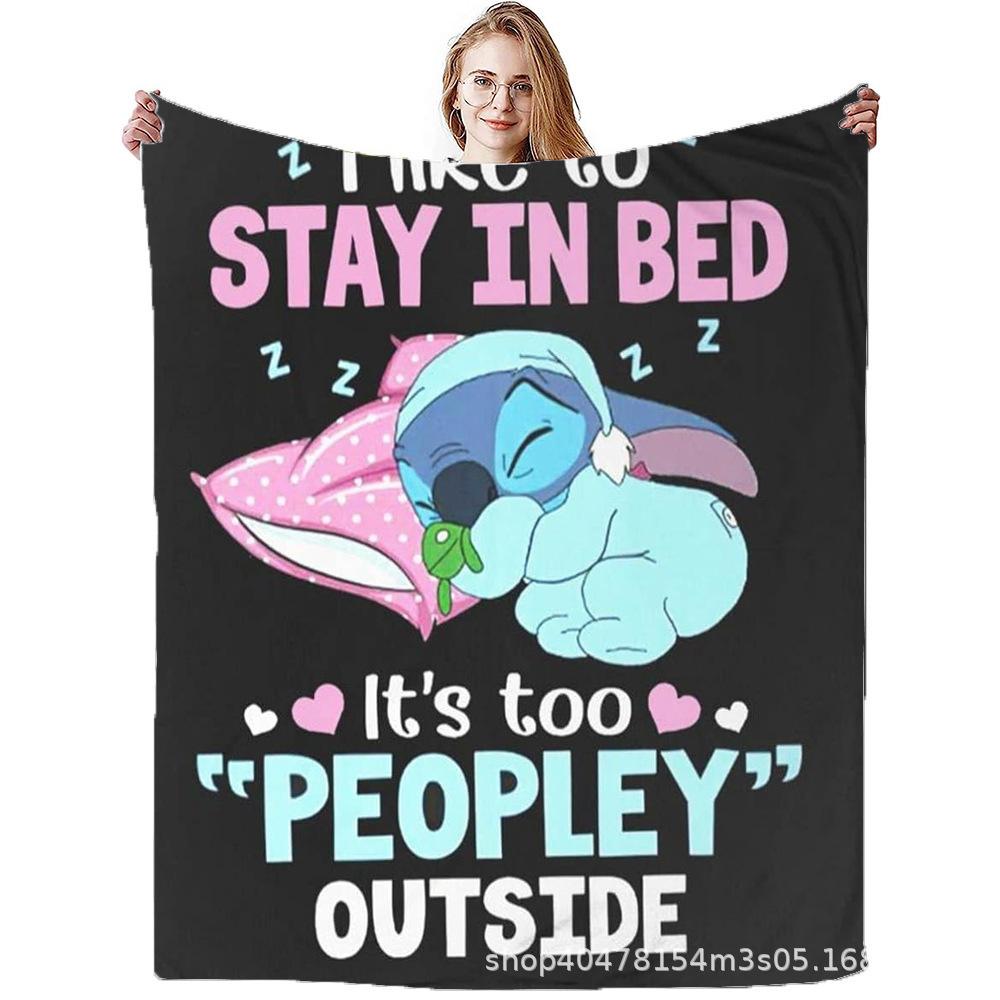 Stitch Flannel Blanket Star Baby Blanket Air Conditioning Blanket Nap Blanket Flannel Blanket Cross Border