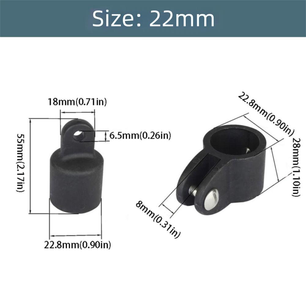 High Strength Sunshade Canopy Hardware Corrosion Resistant Yacht End Cap  Boat Canopy Cylindrical hat